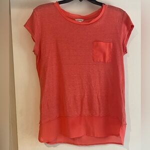 Calvin Klein Linen Coral top s/p